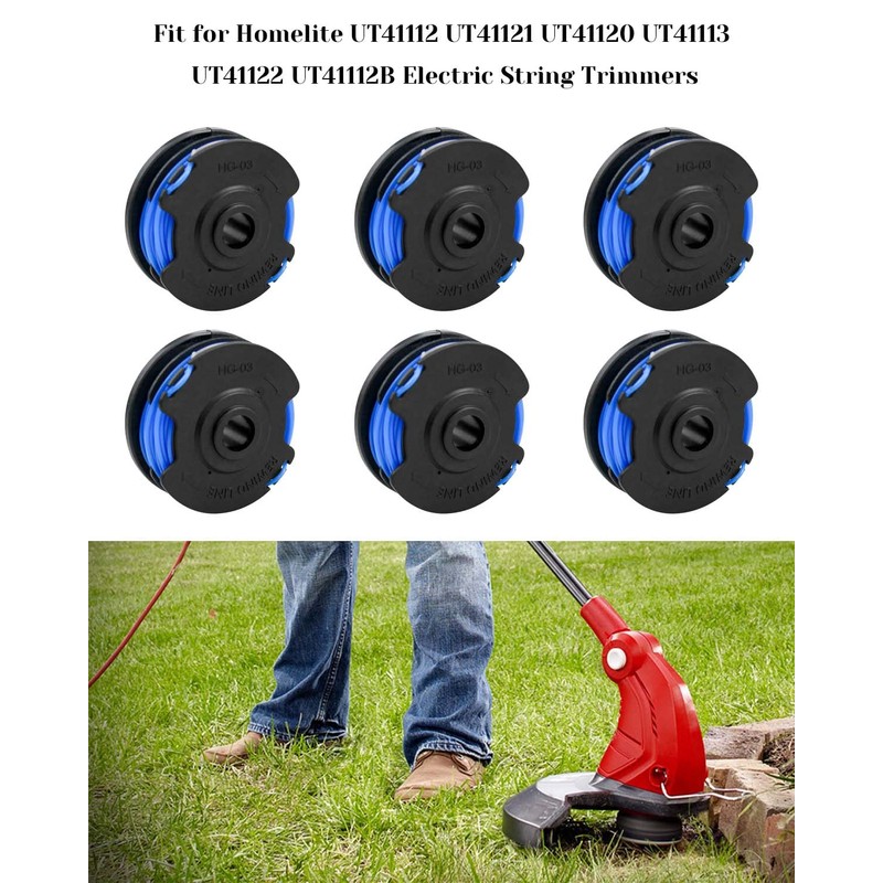 AC41RL3 Autofeed Dual Replacement Line and Spool Fit for Homelite