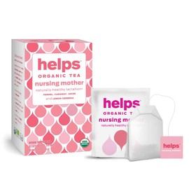 HELPS TEAS | Helps Nursing Mother Tea | Organic herbal blend of fennel, caraway, anise and lemon verbena that will help you during your breastfeeding period | 16 Tea Bags |