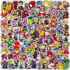 200PCS Cool Character Stickers for Water Bottles Skateboard Luggage Laptop Bumper Waterproof Vinyl Stickers Bulk for Boys Teens Adults