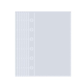 A7 Clear Seal Book, Mini, 6 Holes, Refillable, Double-Sided Pockets, Sticker Book, Refill (10 Pieces), Seal Storage, Card Pockets, Unisex Favorite Item