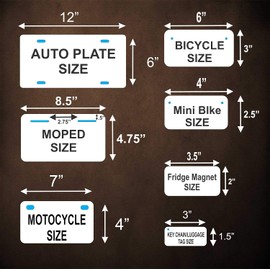 Bandera de Rep Dominicana Personalizada Etiqueta de Vehículo Automóvil Motocicleta Ciclomotor Bicicleta Placa de matrícula