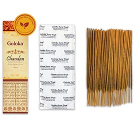 Chandan Incense Sticks - 1 Pack of 100g (70-90 Sticks) - Aromatherapy - Meditation - Yoga - Packaging Eco-Friendly