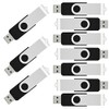 VICFUN 10pcs 4GB USB Flash Drives 4GB USB 2.0-Black