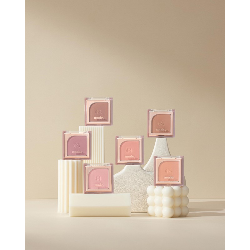 mude.Blur Powder Cheek Flutter Brusher 04/Mauve Note Korean Cosmetics
