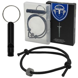 AOKYE Military-Grade Tactical Survival Bracelet - EDC Carbon Fiber Tungsten Carbide Glass Breaker, Anti-Detach Elastic Wrist Band for Car Emergency Escape