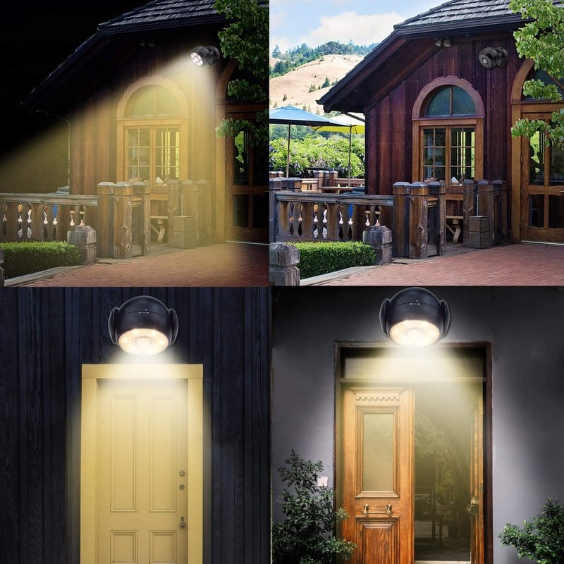 BIGLIGHT Battery Operated Motion Sensor Spotlight, Wireless LED Flood Light