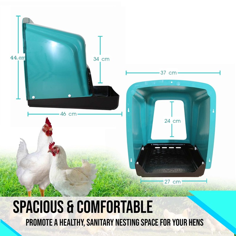 TOSSCA Nesting Boxes for Chicken Coops | Roll Away Hen