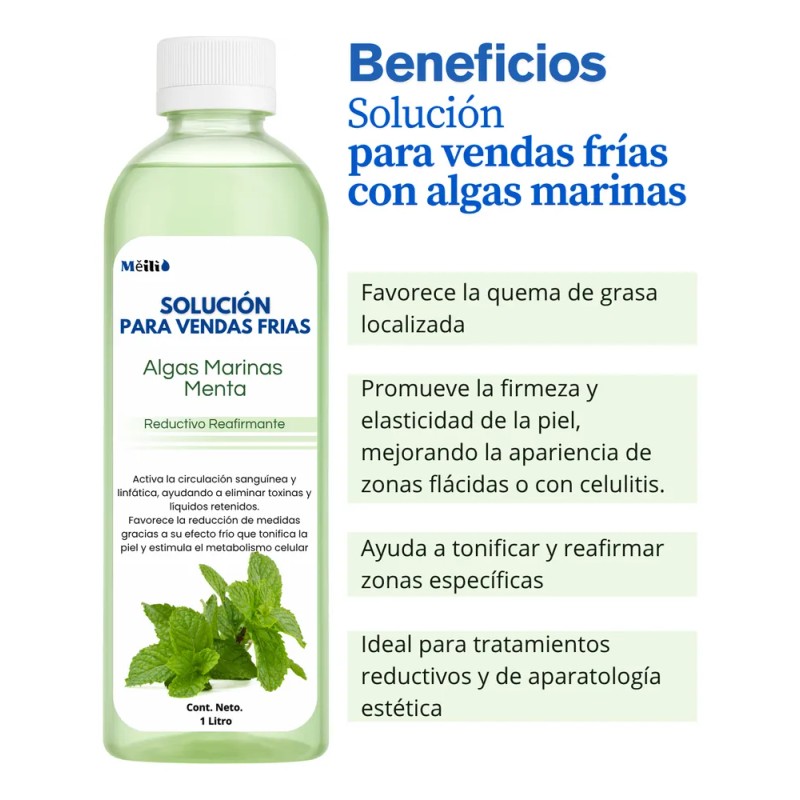 Kit Soluciones Reductivas Reafirma Algas Menta Vendas Frias