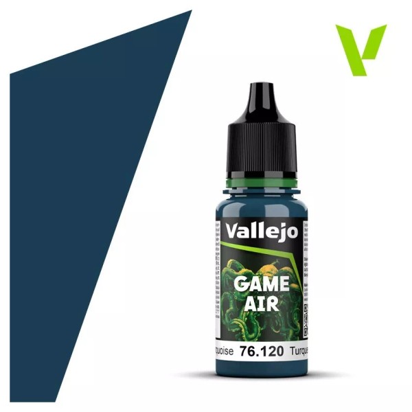 Vallejo VJP76120 VALLEJO Game Air: Abyssal Turquoise (18ml)