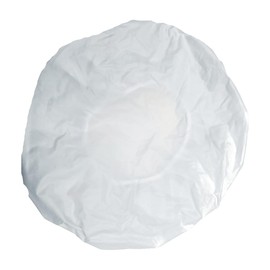 Reusable Shower Cap For Men and Women Durable Hair Cap For Shower Comfortable and Stretchable Elastic Band One Size Fits All Leak Proof Design Multipurpose (White)