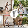 TOMSHOO 2PCS Ropeless Battle Ropes Adjustable Portable Home Gym Equipment
