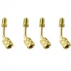 Chironal 4Pcs R410a Brass Quick Adapter 5/16 Female to 1/4
