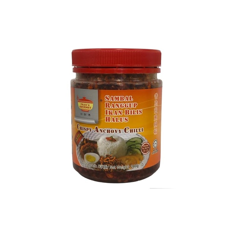 TEAN'S GOURMET Sambal Ranggup Ikan Bilis Halus Crispy Anchovy Chilli