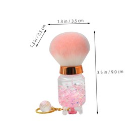 BIUDECO Blush Brush for Cheeks Small Makeup Brush Portable Design Perfect for Loose Pressed Powder Application Soft Bristles Easy to Carry
