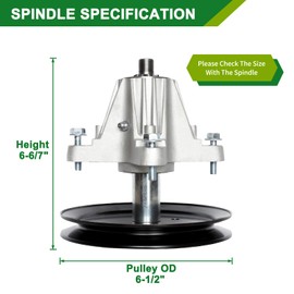 Deck Rebuild Kit for MTD Cub Ca det Crafts man White Outdoor 46 inch LTX1046 YT946KH LT2000, 618-04865A 918-04865A Spindle(2pack)/ 742-04244 Blade(2pack)/754-04219 Be lt(1pack)/956-04129 Idler(2pack)