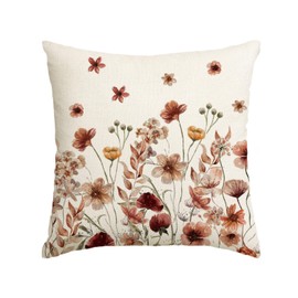 Artoid Mode Blumen Blätter Herbst Kissenbezug, 45x45 cm Saisonnal Fall Zierkissenbezug Cushion Cover Couch Wohnzimmer Deko