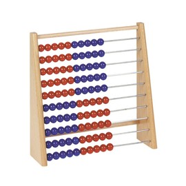 Betzold Wooden Rule Slider 100 Red/Blue – Rake Frame Primary School Abacus