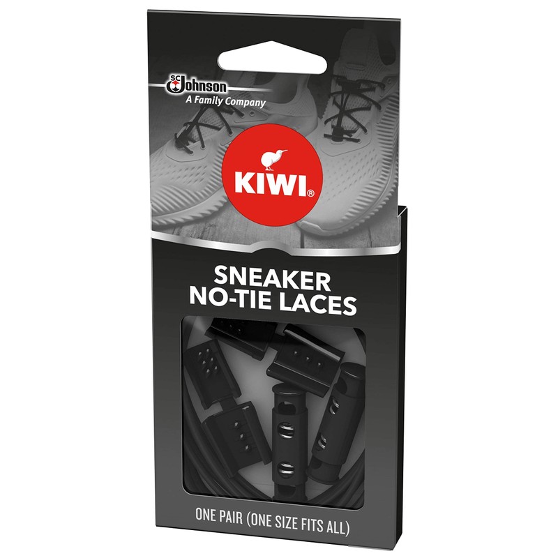 Kiwi No Tie-Lace, 1 Pair Black (Pack - 1)