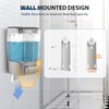 CIBSS Manual Soap Dispenser, 23.7oz/700ml Wall Mount Soap Dispenser, Large