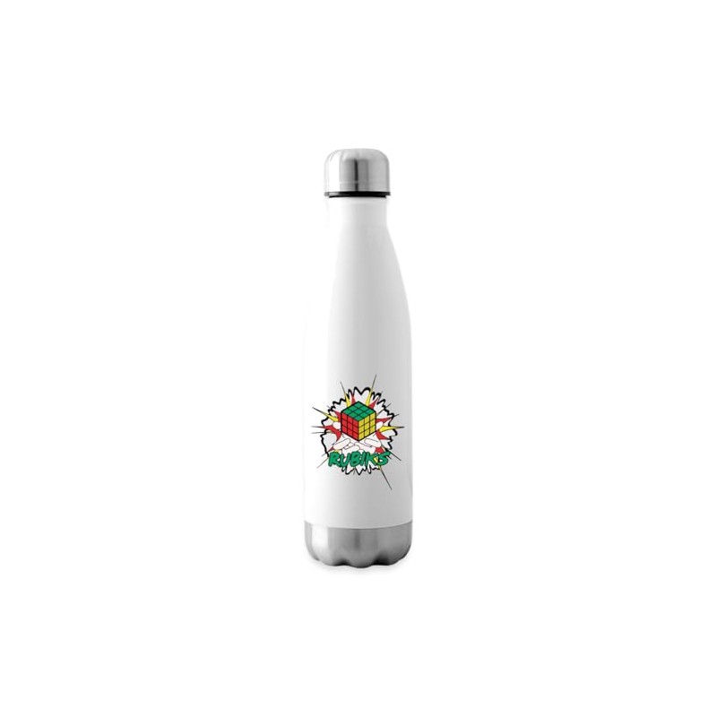Spreadshirt Magic Rubik's Cube Explosion Insulated Water Bottle, 500 ml,