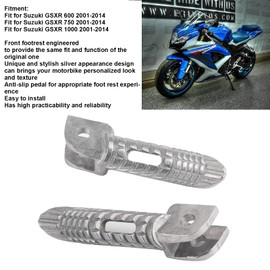 U9h540 2Pcs Motorcycle Front 2Pcs Motorcycle Front Footrest Foot Peg Replacement Fit for GSXR 600 750 1000 2001‑2014