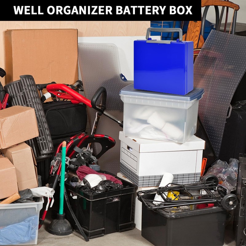 FULLCASE Battery Storage Organizer Holder Holds 72 AA AAA Batteries,