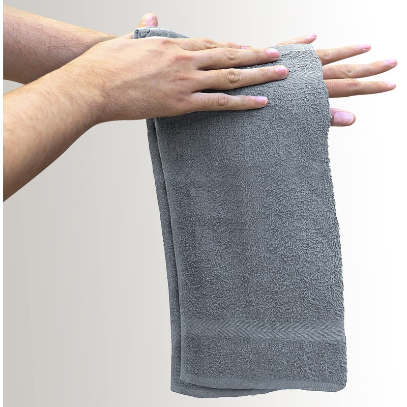 QCS Towels – 12 Pack Washcloths Set 30 x 30