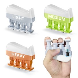 KDG Finger Strengthener (3 Pack,3LB-12LB),Grip Strength Trainer,Adjustable Finger Exerciser,Finger Strengthener For Grip Strength,Hand Exercises For Climbing,Athletes,Musicians And Therapy