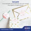 Avery Italia 25 + 5 Extra Sheets 25.4 x 10