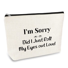 Funny Makeup Bag Gift for Women Teen Girls Cute Owl Cosmetic Bag Owl Lover Gift Best Friends Gift Travel Cosmetic Bag Christmas Birthday Graduation Gift for Friends Sister Colleagues Leader Boss