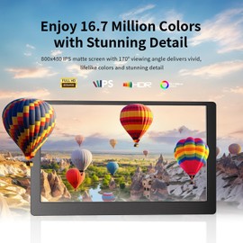 SCXryllexa 5 Inch Monitor Screen Display, IPS Small Hdmi Monitor, 800x480 Mini LCD Screen Portable Display Monitor, HDMI-Compatible Module for Raspberry pi 3/3B/3B+/4/4B Orange pi Banana pi Mini PC