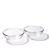 Taimuro Kobo TB0098-16s Edo Kiriko Chrysanthemum Flower Pattern Pair (Transparent)