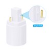 PATIKIL G24d to E26/E27 Light Socket Adapter, 4pcs Lamp Holder