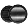 HVAC OV 2pack 6" Inch (Grille Dimensions) Black Plastic Round