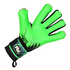 CONNECT Children's Football Goalkeeper Gloves with Super Grip Latex Goalkeeper Gloves Children, Boys & Girls, Junior, Football Goalkeeper Gloves for Training (Fluorescent Green, 7)