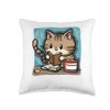 Cat Treats Lover Kitten Pet Book Reader Bookworm Cat Throw