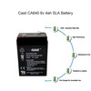 Casil CA640 6v 4ah Battery for Deer Feeder exit Sign
