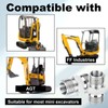 2pcs M14 to M14 Carbon Steel Fittings Adapters, Hydraulic Hose