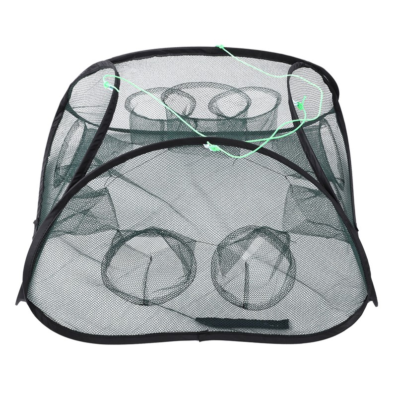 Hand Throw Fishing Cast Net Folding Nylon Fishing Net Catch