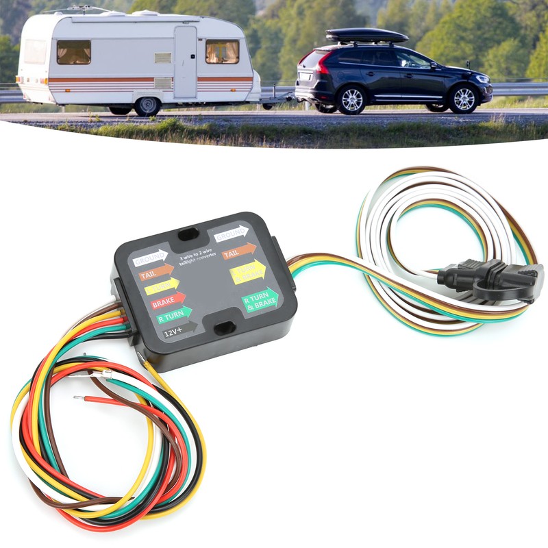 Trailer Wiring Converter Powered 3 to 2 Wire Trailer Tail