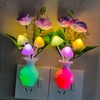 AUSAYE 4 Pack Plug in LED Night Light Sensor Rose