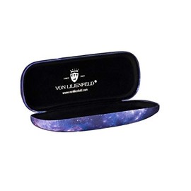 Zodiac motif case with microfibre fabric cover and matching microfibre cloth