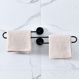 S-shaped attached towel rack towel dishcloth bathroom supplies organization holder modern interior Blue