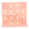 ULTECHNOVO Multi-Purpose Pegboard Wall Shelf Baskets Space Saving Living Room
