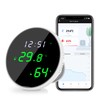 WiFi Thermometer Hygrometer Monitor: Smart Humidity Temperature Sensor with LED