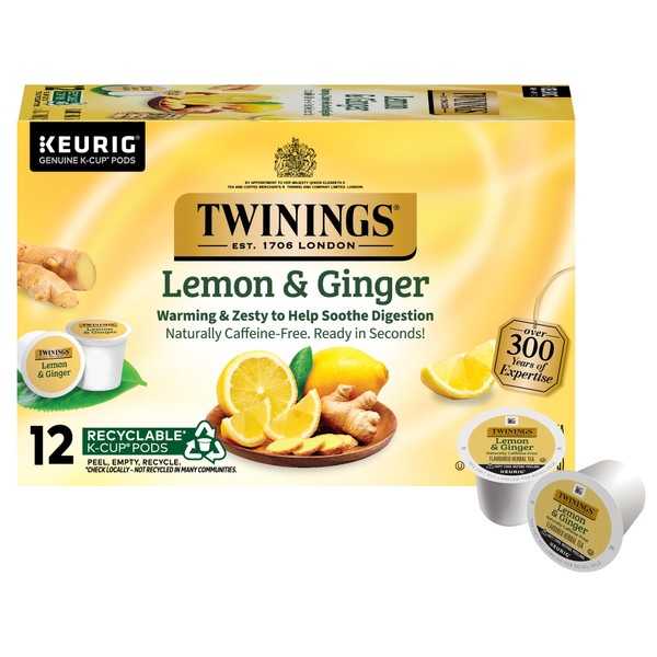 Twinings of London - Variedad de tés en cápsulas K-Cups para Keurig