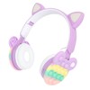 Bluetooth Cat Ear Headphones Fashionable Light Up Wireless Headset for