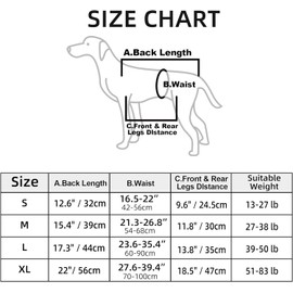 Taicols Dog Lifting Strap, Adjustable Sling for Elderly Dogs with Joint Injury and Arthritis, Dog Shoulder Strap for Dogs with Loss of Stability (S)