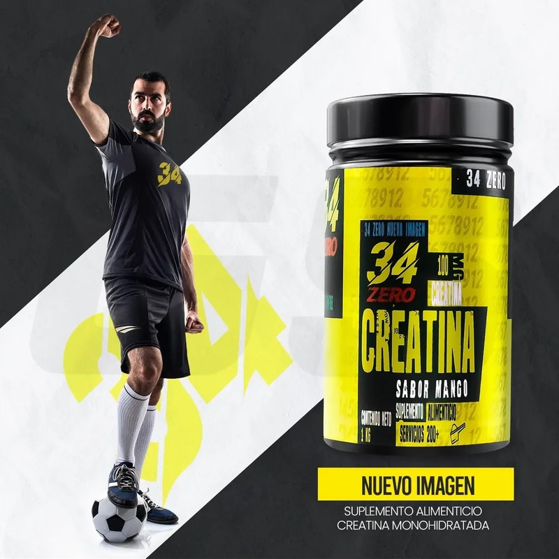 34 Zero Creatina Monohidratada Cu 1kg 2 Piezas