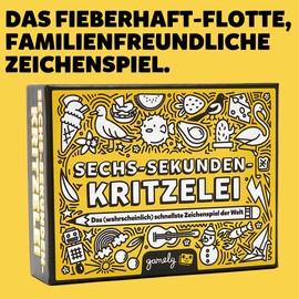 Gamely Sechs-Sekunden-Kritzelei: Das fieberhaft-Flotte, fetzige Zeichenspiel | EIN familienfreundliches Partyspiel für Kinder, Teenager und Erwachsene.